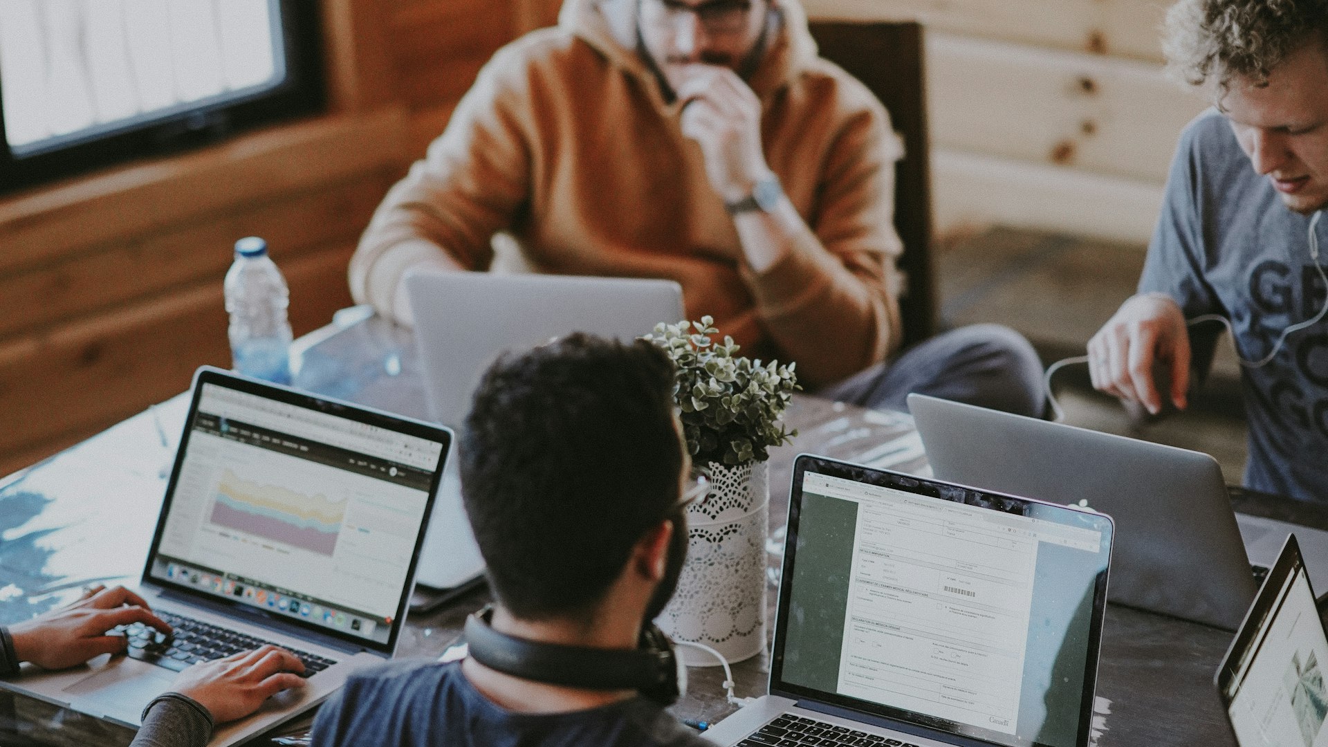 Professional business team collaboration